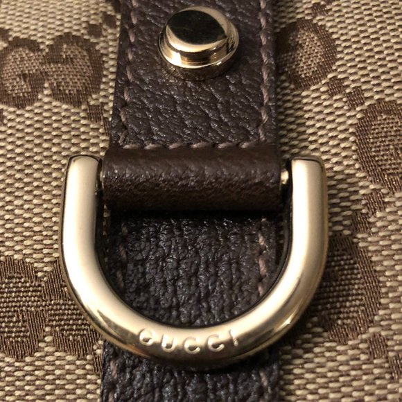 100% AUTHENTIC GUCCI ABBEY GG CANVAS BOSTON BAG - Picture 15 of 16